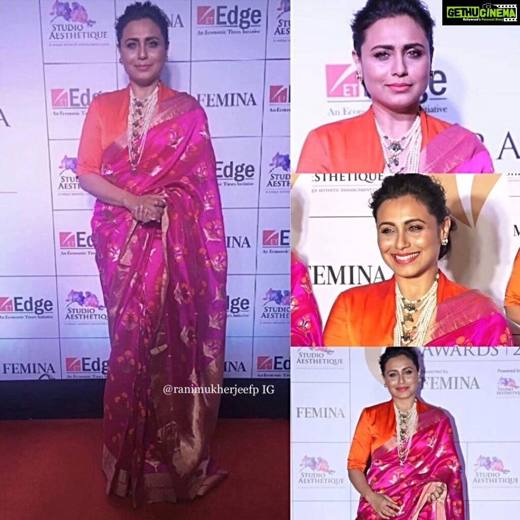 Rani Mukerji Instagram - She looks absolutely etheral 🥰! That mangocolor saree, HER HAIR OMG IN LOVE! Why is she slaying my life love this woman 😭💘! Update: posying on Internet browser havent been able to log in through the app. Please help. I can’t post videos!