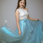 Ranjani Raghavan Instagram - Blue blue sky blue.. god bless you! 🦋@shimmer_designer_studio @trendzzz___point @pkstudiophotography