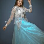 Ranjani Raghavan Instagram - Blue blue sky blue.. god bless you! 🦋@shimmer_designer_studio @trendzzz___point @pkstudiophotography