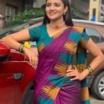 Ranjani Raghavan Instagram - ಗೌರಿ ಗಣೇಶ ಹಬ್ಬದ ಶುಭಾಶಯಗಳು🌸❤️ 🥻 - @rkr__collections 💎 - @reflectionblingbox 📸 - @sara.annaiah 🥰