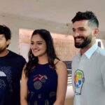 Ranjani Raghavan Instagram - At today’s press meet🌻@diganthmanchale @goldenstar_ganesh #knkh Renukamba Studio, Malleshwaram