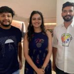 Ranjani Raghavan Instagram - At today’s press meet🌻@diganthmanchale @goldenstar_ganesh #knkh Renukamba Studio, Malleshwaram