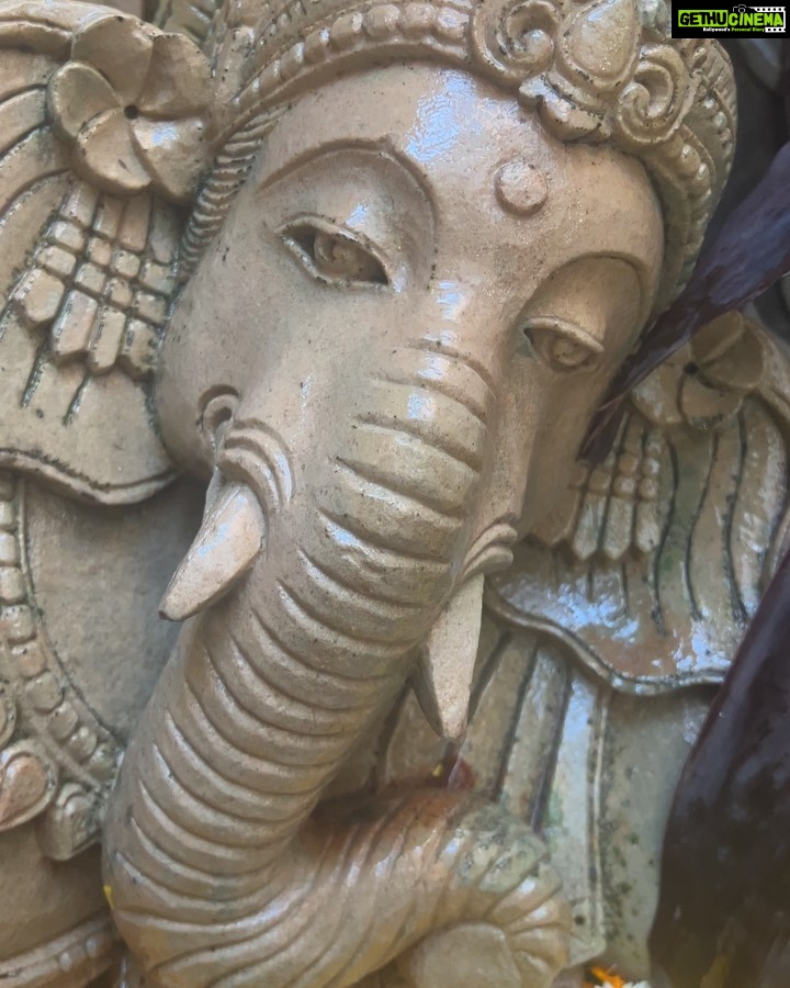 Raveena Tandon Instagram - It’s the time for the festive season to commence with the arrival of Bappa! With friends and family! Our in-house Bappa gets pampered year through, but even more these days .. ♥️🌸🕉️🌸♥️ Bandra West