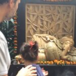 Raveena Tandon Instagram – Our family Ganpati celebrations down the years .. 🙏🏻🌸🕉️🌸🙏🏻 Lil @rashathadani and #ranbirvardhanthadani ♥️ Bandra West