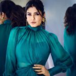 Raveena Tandon Instagram - The Devil and the Deep SeA.. #aquarules Outfit - @labelamoda.in @dewandbloom Earrings - @minerali_store Rings - @misho_designs @azgaofficial @minerali_store Footwear - @eridani.in Styled by @poojagulabani Glam by @sshurakhan Clicked by @rohnpingalay Managed by @reemapandit Mumbai, Maharashtra