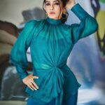 Raveena Tandon Instagram - The Devil and the Deep SeA.. #aquarules Outfit - @labelamoda.in @dewandbloom Earrings - @minerali_store Rings - @misho_designs @azgaofficial @minerali_store Footwear - @eridani.in Styled by @poojagulabani Glam by @sshurakhan Clicked by @rohnpingalay Managed by @reemapandit Mumbai, Maharashtra