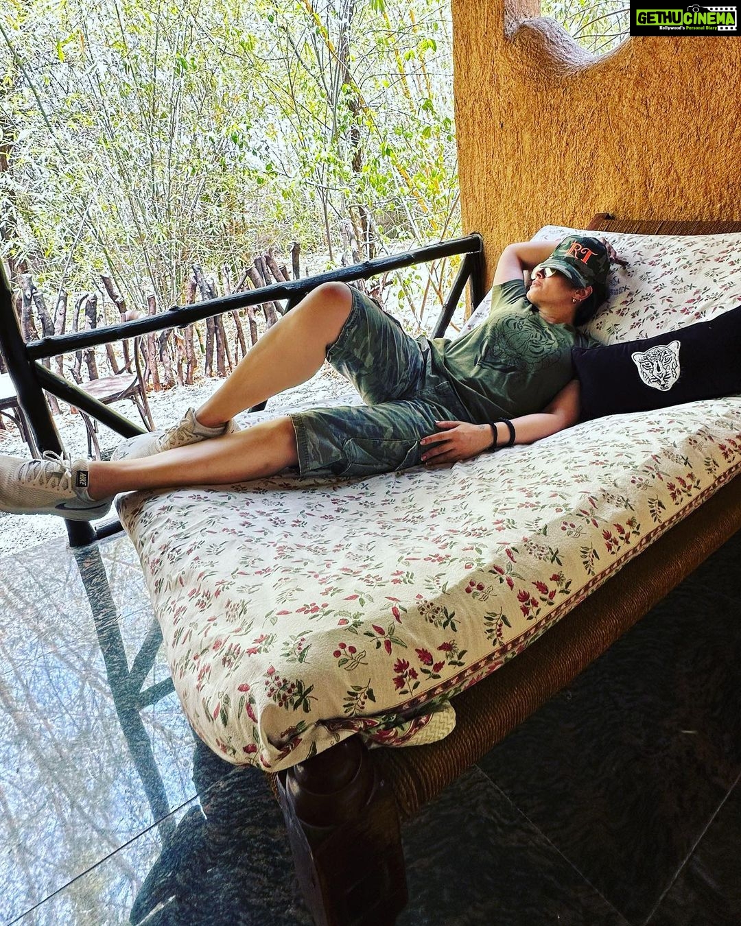 Raveena Tandon Instagram - 44 degree afternoons … 🔥♥️ @walkwildwithrt