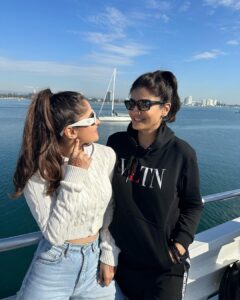 Raveena Tandon Instagram - Always trippin’ together .. #traveldiaries #rashaandi #adventures #ourplanet #whalewatching #goldcoast