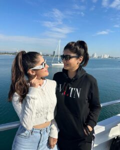 Raveena Tandon Instagram - Always trippin’ together .. #traveldiaries #rashaandi #adventures #ourplanet #whalewatching #goldcoast