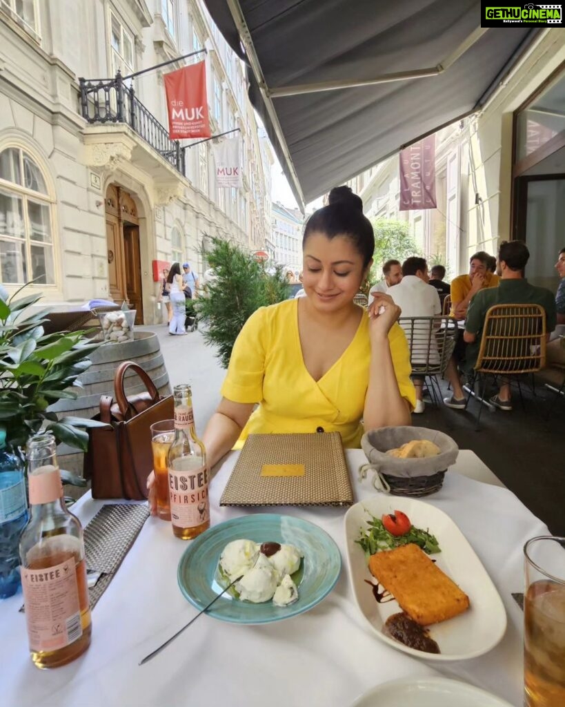 Reenu Mathews Instagram - For the love of Greek cuisine 🧿 . . #foodstagram #reenumathews #greektatziki Vienna, Austria