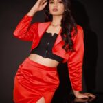 Reeshma Nanaiah Instagram - Chin up, don’t let your crown slip 👑✨ Photographer: @sankalp_photography_studio Mua: @makeoverwithvinuthaa_ramya Hair: @hairstyle_with_harshitha Styling: @vishnu_vish_33 Outfit: @the_designer_nest