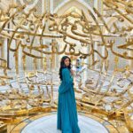 Reeshma Nanaiah Instagram - Lost in the beauty of this gem✨ @qasralwatantour 🤍 #inabudhabi #qsaralwatan #ad #visitabudhabi #abudhabi