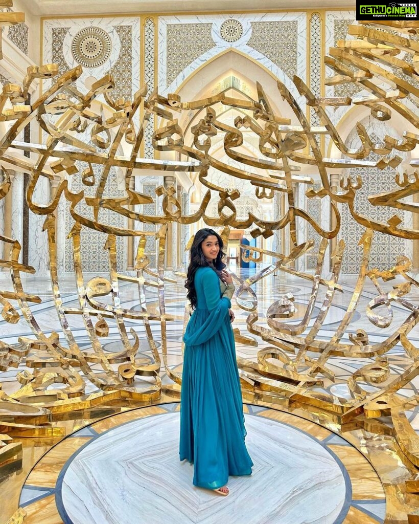 Reeshma Nanaiah Instagram - Lost in the beauty of this gem✨ @qasralwatantour 🤍 #inabudhabi #qsaralwatan #ad #visitabudhabi #abudhabi