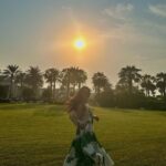 Reeshma Nanaiah Instagram – Golden hour✨🌅🌊 Park Hyatt Saadiyat Island