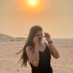 Reeshma Nanaiah Instagram - Dunes, dust, and desert dreams 🏜️ @visitabudhabi . . . . . #InAbuDhabi #desertsafari #desertlife #ad Abu Dhabi, United Arab Emirates