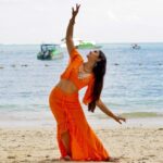 Reeshma Nanaiah Instagram - From set to sunset, filming in Thailand's tropical paradise. 🌊🏝️🍍 #VAAMANA Krabi, Thailand