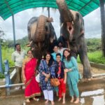 Rekha Krishnappa Instagram – Temple run and some blessings 
And some family time ❤️
@roopabhattacharjee 
@reenierahul 
@aaryanaadithya Sringeri Sharada Peetham