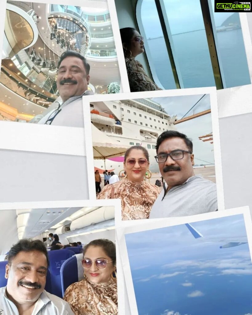 Rekha Krishnappa Instagram - mr and Mrs chinnathirai Memories dump.... ❤️ One year up already .... @cordeliacruises #funtrips #fundestinations #familytrips #happiness #familyfun #cruise #cruisetrip #photoshoots Chennai, India