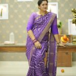 Rekha Krishnappa Instagram - Mainly the colour and the fine lines, I am talking about the saree and it's perfection ... The material is superb.... Looks so elegant... Go for it from @saishrithestyleinyou It's trending now ... Thank you for this beautiful saree.. @saishrithestyleinyou Thank you for such beautiful pics @sj_miracle__ #trending #sareelove #sareefun #ethinicwear #ethinicfashion #fashionsarees #shootingspot Chennai, India