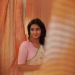 Remya Nambeesan Instagram - Manga - The reminiscent muse Within her beats a touch of yesteryear's art, A nostalgic femininity, a cherished tune. In day's gentle stroll and the lazy afternoon, She weaves memories and dreams beneath the sky Photography - @plan.b.actions HMUA - @jo_makeup_artist Concept & Styling - @arjun_vasudevs Styling team - @_anaaaaan_ Saree - @inkpikle Ernakulam City, Kerala