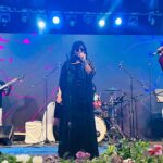 Remya Nambeesan Instagram - All about last night at Bangalore #ramyanambessanencore #ramyanambessanencorelive Amazing night with an even more amazing crowd. Loved the energy My team @arunalat @bhagyaraj_musicboy_ @adarshlatheeshdrummer Styling @stylestoriesbypriyanka Costume @annclothingindia MUA cocomiiu #bangalore #stageshow Bangalore, India