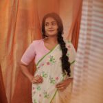 Remya Nambeesan Instagram - Manga - The reminiscent muse Within her beats a touch of yesteryear's art, A nostalgic femininity, a cherished tune. In day's gentle stroll and the lazy afternoon, She weaves memories and dreams beneath the sky Photography - @plan.b.actions HMUA - @jo_makeup_artist Concept & Styling - @arjun_vasudevs Styling team - @_anaaaaan_ Saree - @inkpikle Ernakulam City, Kerala
