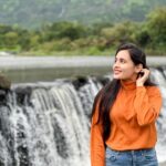Rhea Sharma Instagram – Captivated by the symphony of water and rocks 🎶 #nature #chasingwaterfalls