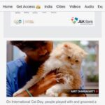 Richa Panai Instagram - Such a proud moment for us .. we are featured in The Indian Express today and that’s our cutest baby Fawnu!😻Thanks a ton @indianexpress for covering us on #internationalcatday 💕 #kitcatcafe KIT CAT CAFE