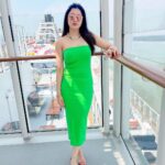 Richa Panai Instagram - Cruising dreams!💚🧚🏻‍♀️ #dreamliner #cruiseship #cruisevacation #cruiselife #singapore Singapore