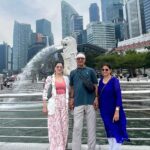 Richa Panai Instagram - Trip begins💕🫶🏻 #merlion #marinabaysands #gardensbythebay #singapore Singapore