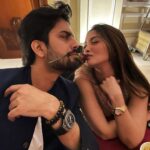 Riya Sen Instagram - Behind every angry woman stands a cool man ! #happyanniversary #fun #life #love