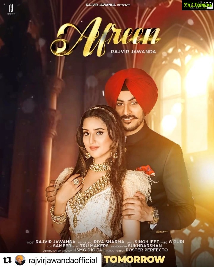 Riya Sharma Instagram - #Repost @rajvirjawandaofficial with @use.repost ・・・ #Afreen #ReleasingTomorrow ਦੋਸਤੋ ਸਿਰਫ ਇਕ ਦਿਨ ਰਹਿ ਗਿਆ ਹੈ। ਆਪਣਾ ਪੰਜਾਬੀ ਗਾਣਾ “ਆਫਰੀਨ” ਰਿਲੀਜ਼ ਹੋ ਰਿਹਾ ਹੈ। ਗੀਤ ਸਿੰਘਜੀਤ ਦੁਆਰਾ ਲਿਖਿਆ ਗਿਆ ਹੈ, ਮਿਊਜ਼ਿਕ “ਜੀ ਗੁਰੀ” ਦੁਆਰਾ ਦਿੱਤਾ ਗਿਆ ਹੈ ਅਤੇ ਵੀਡੀਓ “ਟਰੂ ਮੇਕਰਜ਼” ਦੁਆਰਾ ਨਿਰਦੇਸ਼ਿਤ ਕੀਤੀ ਗਈ ਹੈ। Just one day remains for the unveiling of the new Punjabi song “Afreen,” with lyrics by “Singhjeet”, music composed by “G Guri” and a visually stunning video crafted by “Tru Makers”! “Let Afreen carry you into the world of Love”. @isinghjeet @g.guriii @tru_makers @dilsher.trumakers @khushpal.trumakers @sukhdarshansinghphotography @posterperfecto @jsmgdigital @riyasharmaa_09 @iam_obedafridi Jaipur, Rajasthan