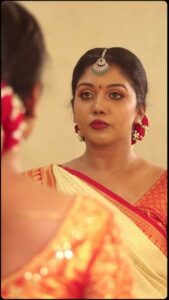 Riythvika Instagram - Makeup: @maha_s_makeover Hairstyle:@ranjitha_artistry Costume:@sirpiga_fashions Photography:@thinkmad_mano Jewellery:@jewelhub_chennai Flower: @parvathisri1