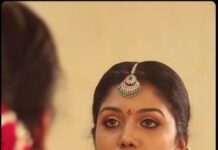 Riythvika Instagram - Makeup: @maha_s_makeover Hairstyle:@ranjitha_artistry Costume:@sirpiga_fashions Photography:@thinkmad_mano Jewellery:@jewelhub_chennai Flower: @parvathisri1