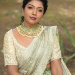Riythvika Instagram – Makeup & styling : @sandy_de_stylist_

Photography: @sathyaphotography3

Hairstylist @sanvy_makeoverartistry

Outfit : @ishithaa_design_house

Jewellery : @fineshinejewels