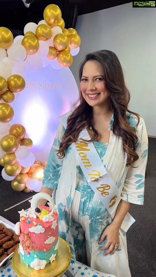 Rochelle Rao Instagram - I have been soo blessed and pampered by all my friends during this time.. Here’s a sneak peak at another mini baby shower that was held for me by my girl gang! We took time to pray to God for a smooth journey & thanked him for all his blessings over us. They surprised me with a beautiful cake made by my friend @oshebakes (by the way she makes some of the yummiest prettiest cakes in town) Lovely decor thanks to @phoebedamiasolo who went out of her way to make it soo beautiful! Yummy spread of food cooked by @lisabocarro @bini_zachariah @sharon_gladvin_dsouza And the funnest games organised by @deepachakola I can’t tell you how blessed and pampered I feel at the moment, I think pregnancy has really showed me who “my tribe” is, and they are fierce! Thanks to everyone who went out of their way for this, you really made it special for me🥰