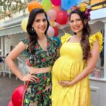 Rochelle Rao Instagram - They’re about to POP!! 🎈Had a blast at the Kero Baby shower waiting to welcome my Sister @rochellerao’s little one! Masi love is a special kind of love! @keithsequeira you’re going to be a great dad! ❤️ Big shout out to the girl tribe @shwetapgoyal @natasha.jeyasingh and @lisabocarro! 💕