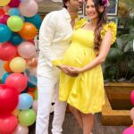 Rochelle Rao Instagram - My Baby Shower was sooo much fun. It was everything I wanted it to be & more! From a beautiful venue to stunning decor, yummy cake & most importantly alll my loved ones being there and pampering me! My sister & besties @paloma_rao @natasha.jeyasingh @shwetapgoyal flew in to plan this for me along with @lisabocarro & @keithsequeira & I’m soo grateful for how beautiful it all turned out. To everyone that came & made it soooo special, thank you 🙏 thank you 🙏 I’m sooo touched! To those who couldn’t make it, we missed you and we know you were there with us in spirit. All of this wouldn’t have been possible without the help of a few people: Venue: @olivemumbai thanks to @adsingholive for always showing us the gold standard of hospitality. Decor: @babybless.in loved loved how you made my theme come alive & my headgear too! Cake: @dcakecreations wow, yummy & stunning 😍 Outfits: @anjkreations always able to dress me sooo aptly for every occasion! I loved this look! HMU @sharaddhamnaskar @salunkhevaishali This day wouldn’t have been complete without your golden touch! 📸 @flamingo.productions the best of the best at capturing our special moments. 📸 @shaileshh2227 @sumeet_0818 lovely shots!