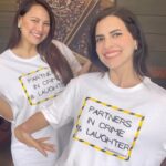 Rochelle Rao Instagram - PARTNERS IN CRIME & FUN! Thanks so much @iwearsober for these a awesome customised t-shirts! We love them Upto the usual nonsense with @rochellerao. And my mini is going to be joined very soon by Mini Rochelle!
