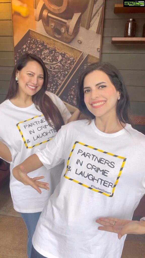 Rochelle Rao Instagram - PARTNERS IN CRIME & FUN! Thanks so much @iwearsober for these a awesome customised t-shirts! We love them Upto the usual nonsense with @rochellerao. And my mini is going to be joined very soon by Mini Rochelle!