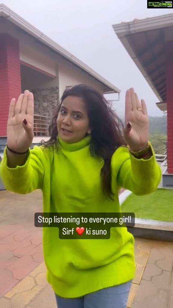 Roopal Tyagi Instagram - Reminder of the day to all the girls on my list! 🫶🏼💖 #jazba #listentoyourheart #messageoftheday #girlpower #youknowbetter # Coorg Madikeri