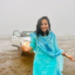 Roopal Tyagi Instagram - Instagram made me do it. I actually hate the rain 🤪 🌧️ 🩵 #ootd #skybluesalwarsuit #suit #indianwear #monsoon