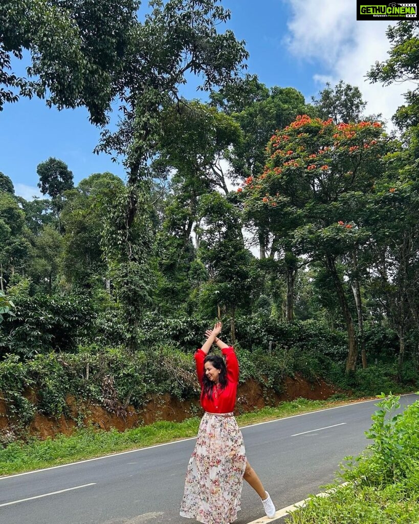 Roopal Tyagi Instagram - The grandeur of nature reminds us how insignificant we are! 🌳 ❤ #naturelover #highway #waterfall #coorg #karnataka Coorg Madikeri