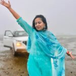Roopal Tyagi Instagram - Instagram made me do it. I actually hate the rain 🤪 🌧️ 🩵 #ootd #skybluesalwarsuit #suit #indianwear #monsoon