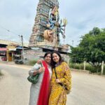 Roopal Tyagi Instagram - 📍 Maa Pratyangira Kalika Alayam Woh rakshak toh kahe ka darna 🙏🏼 🧿 #blessed #kalimaa #pratyangiradevi Hosur Tamilnadu
