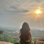 Roopal Tyagi Instagram - Let the shadows, fall behind you! ☀️ #towardsthesun #sunshine #goodmorning Anjanadri Hill