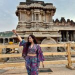 Roopal Tyagi Instagram - Hampi reminds us that everything is temporary. A once lavish, rich and vibrant culture, today stands still in time.. leaving behind ruins …albeit stunning! This place has a different vibe. You gotta visit to know ✨ #hampidiaries #indiatravelgram #karnataka #hampi #unescoworldheritage #vijayanagaraempire Hampi, Karnataka