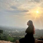 Roopal Tyagi Instagram - Let the shadows, fall behind you! ☀️ #towardsthesun #sunshine #goodmorning Anjanadri Hill