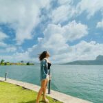 Roshmi Banik Instagram - Meet me where the sky touches the sea.🪻 . . . . . #weekend #nature #serenity #peace #glow #sunkissed #love #blessed #ootd #newpost #igers #roshmibanik