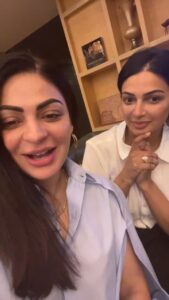 Rubina Bajwa Instagram - Kammi and Prem kaur di hogayi dosti ❤️ #buhebariyan